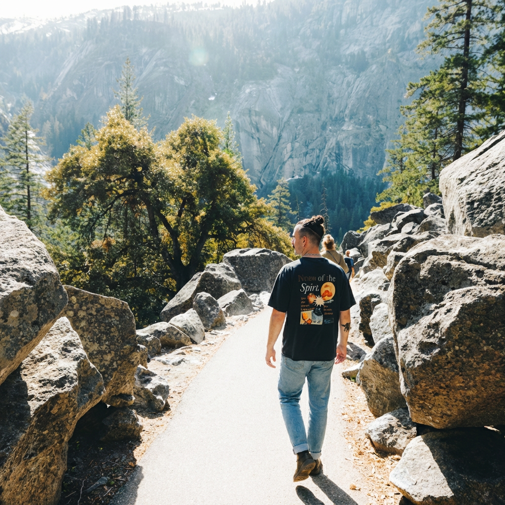 Mountain Walk in Nature